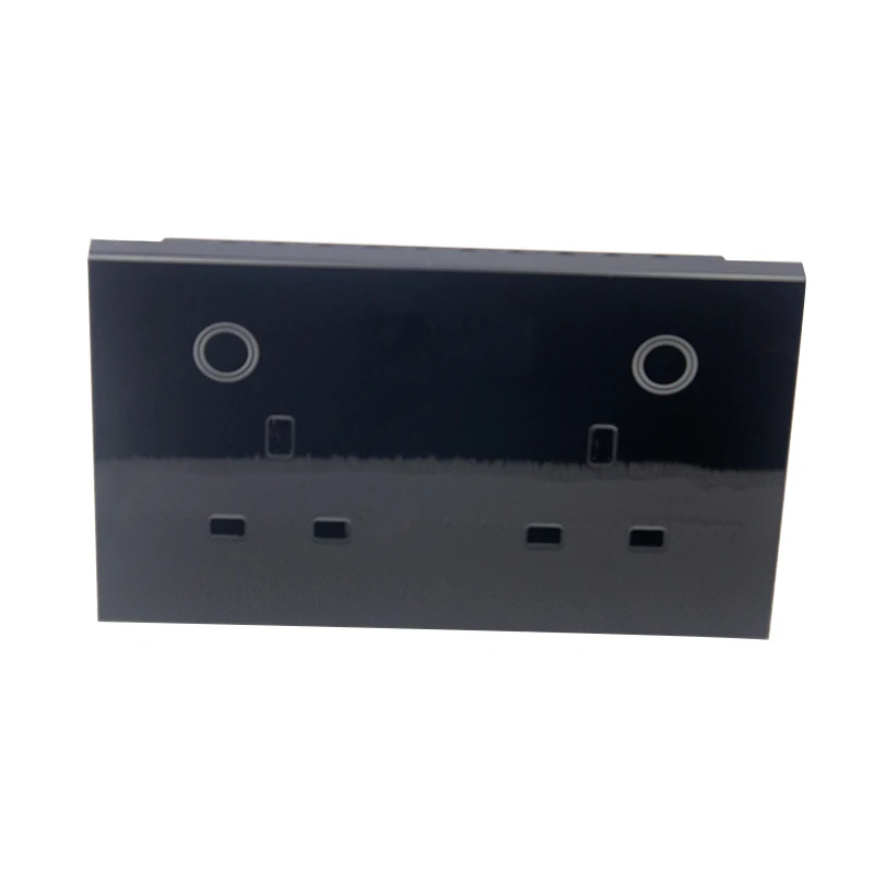 WIFI ZIGBEE 13Amp UK British Wall Socket Tempered Glass Works With Alexa and Google For Smart Home Villa Hotel