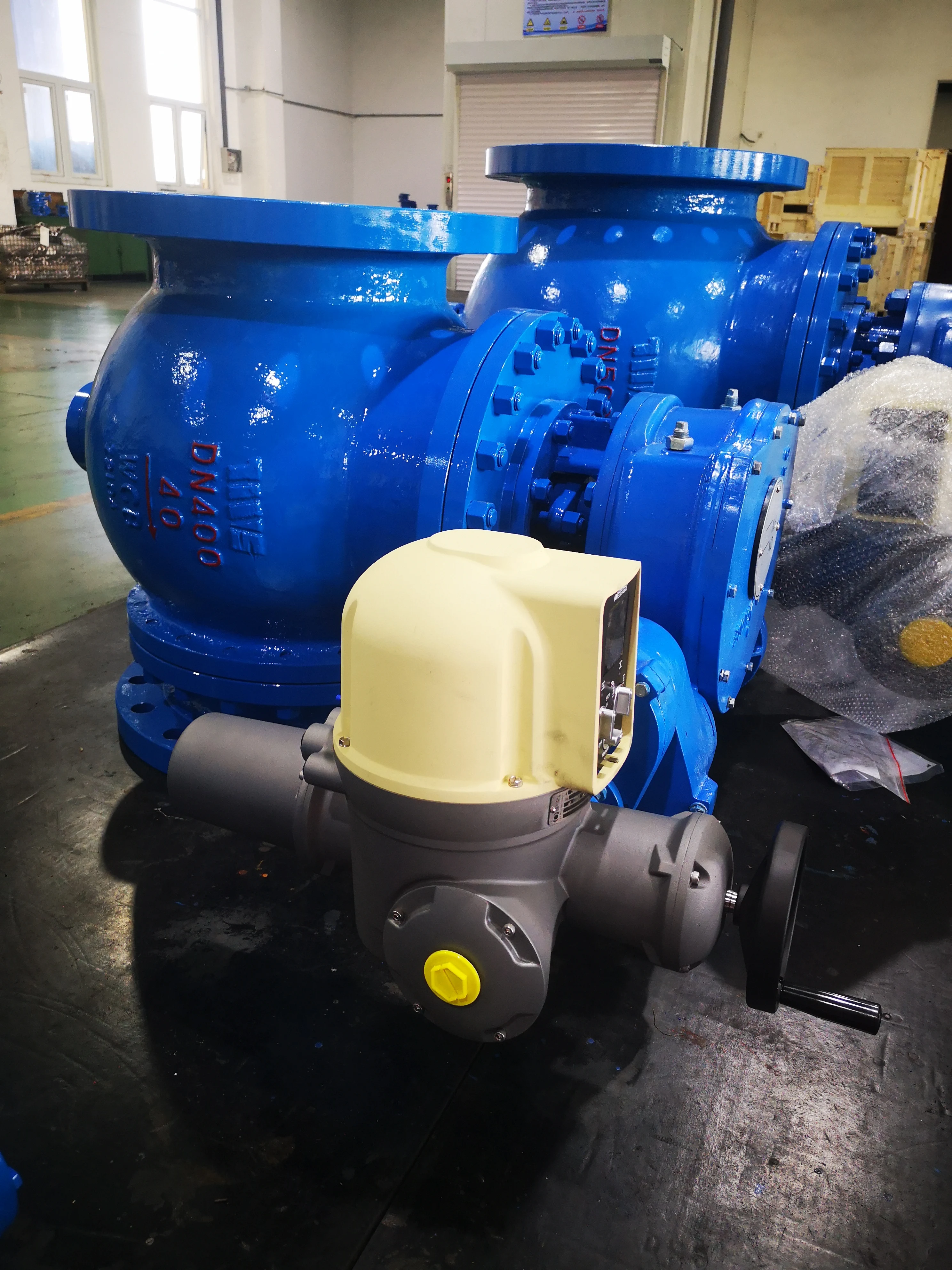 Eccentric Ball Valve body in ductile iron WCB with Pressure PN10 16