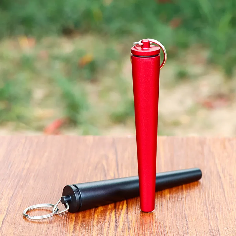 Premium Metal container for smoking pre rolled paper with Anti-lost buckle reusable waterproof Portable storage tube