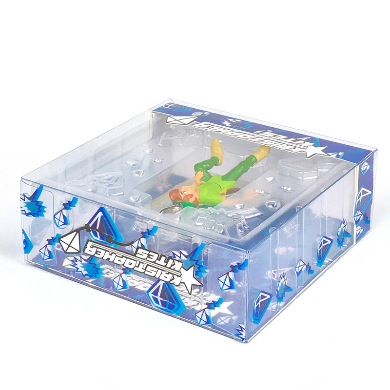 new promotional customized plastic box funko pop key chain keyring cd-keychain cute logo box case custom packaging box