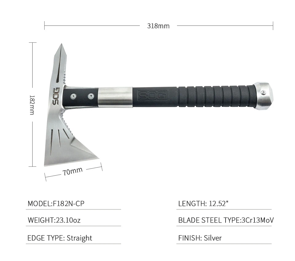 SOG Voodoo Hawk Mini F182N охотничий топор самообороны высококачественный Тактический дизайн для выживания