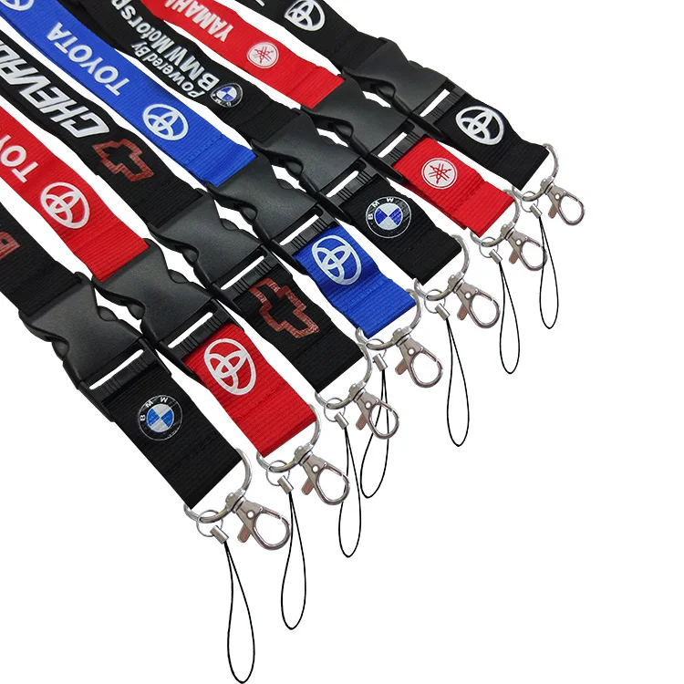 
Custom sublimation polyester neck lanyard with plastic holder, ID card holder custom lanyards 