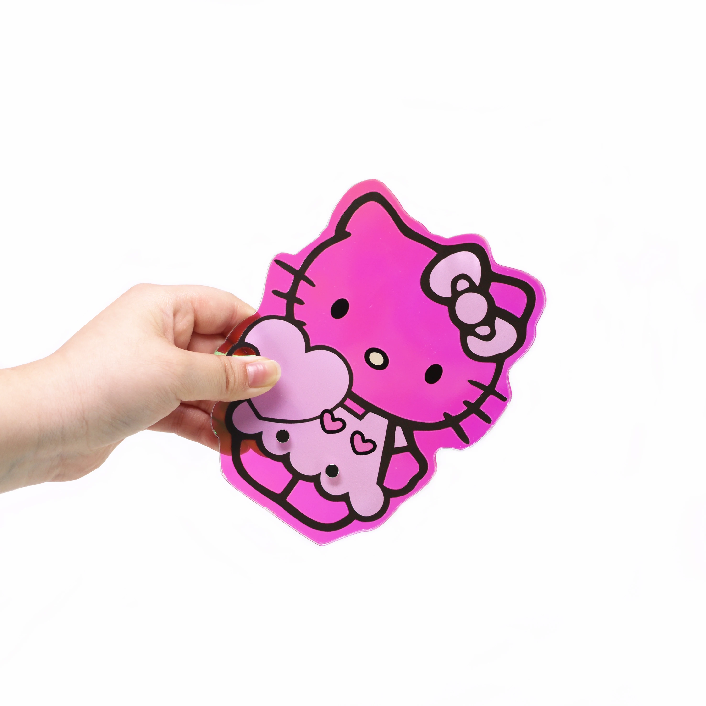 Оптовая продажа акриловая плитка для наращивания ресниц Hello Kitty поддон магнитный дизайн держатель накладных