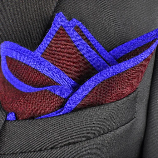 
high quality cheap dot wool pocket square for men 