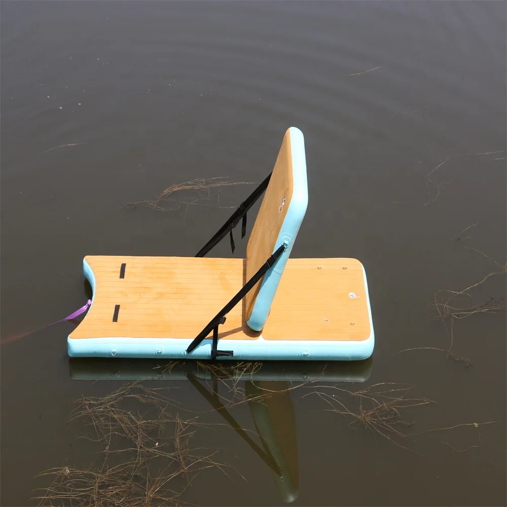 Inflatable  HANGOU SUITE Floating Platform Swimming Water Island air chair set  kids play water mat  for Sale