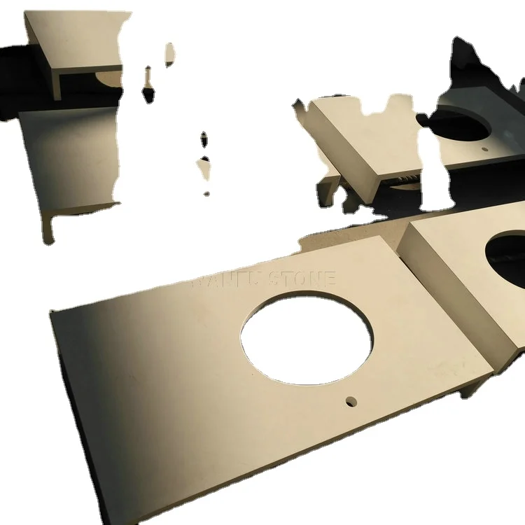 Quartz Stone Vanity Top Bathroom White Rectangular Vanities