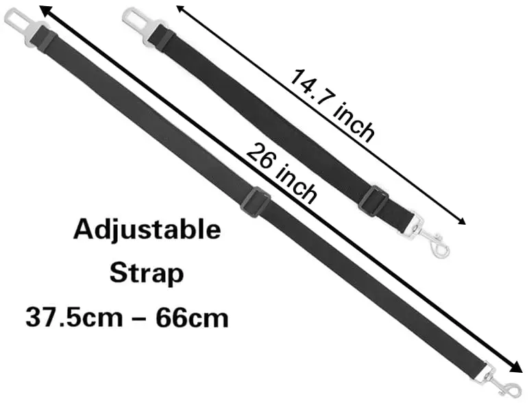 Dog Seat Belt Retractable Dog Car Seatbelts Adjustable Pet Seat Belt for Vehicle Nylon Pet Safety Seat Belts Car Harness for Dog