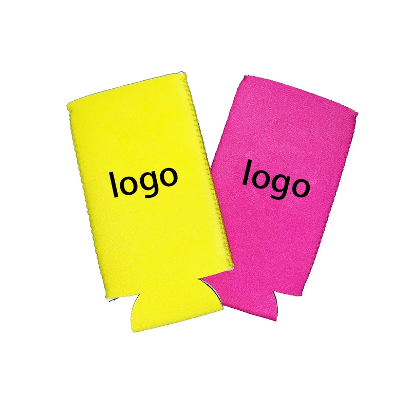 Wholesale Hot Sale Slim Can Cooler Sleeve Customized Logo Neoprene Skinny Can Cooler