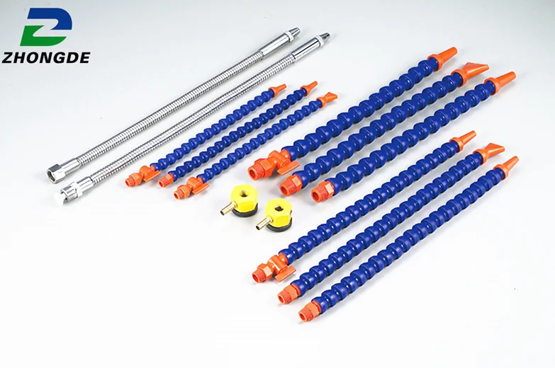 1/4' 1/2' Flexible Liquid Cooling Tube Plastic Round Nozzle Soft Water Oil Hose for CNC Machine Tools