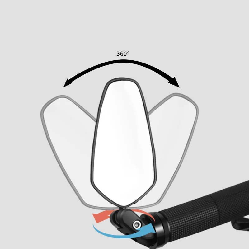 Bicycle Mirror 360 Adjustable Acrylic Minute Surface Electric Moto Moped Rearview Cycling Mirror Bike Accessories