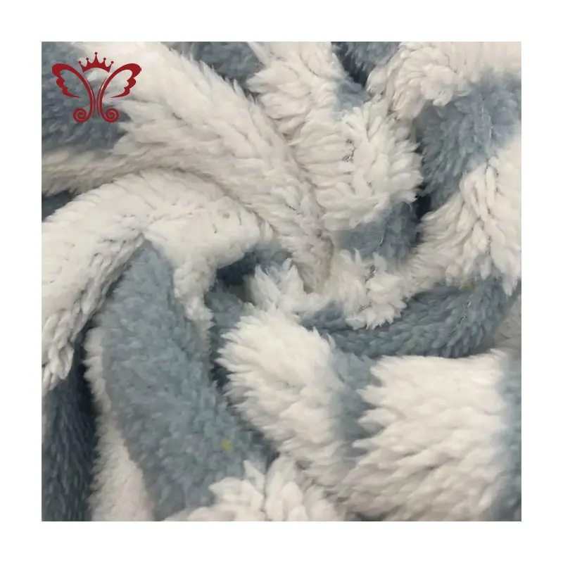 Burnt-out Wool 100 Polyester Knit Fabric Manufacturer Lizabella Hot Products Velvet 2000 Meter Dyed Customized Color 265GSM