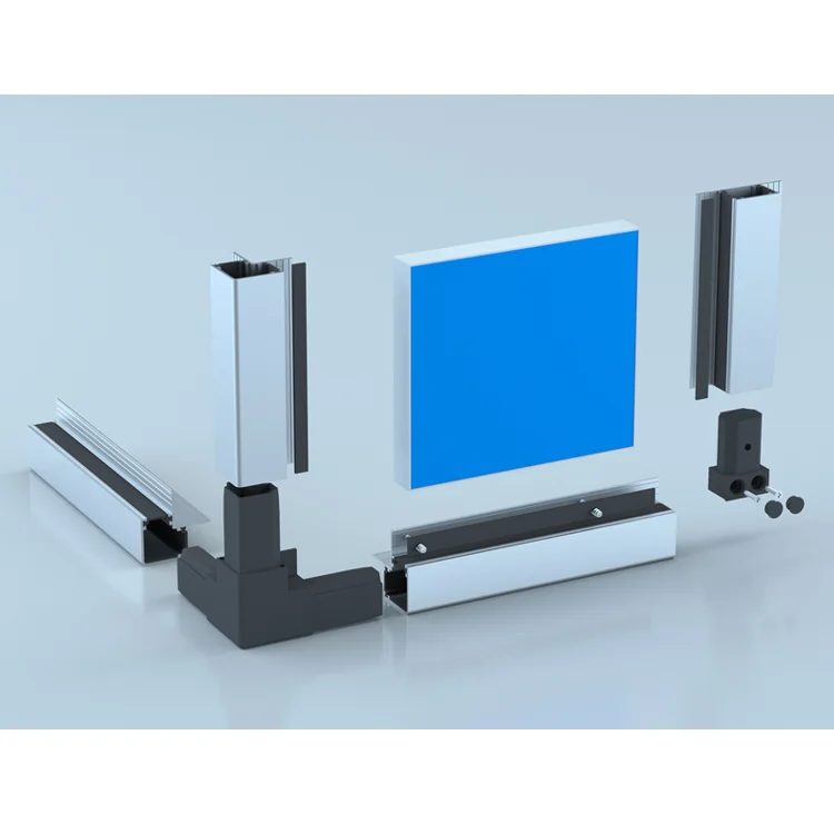 GJ6752 Extruded Aluminum Profiles AHU Thermal Break Frame