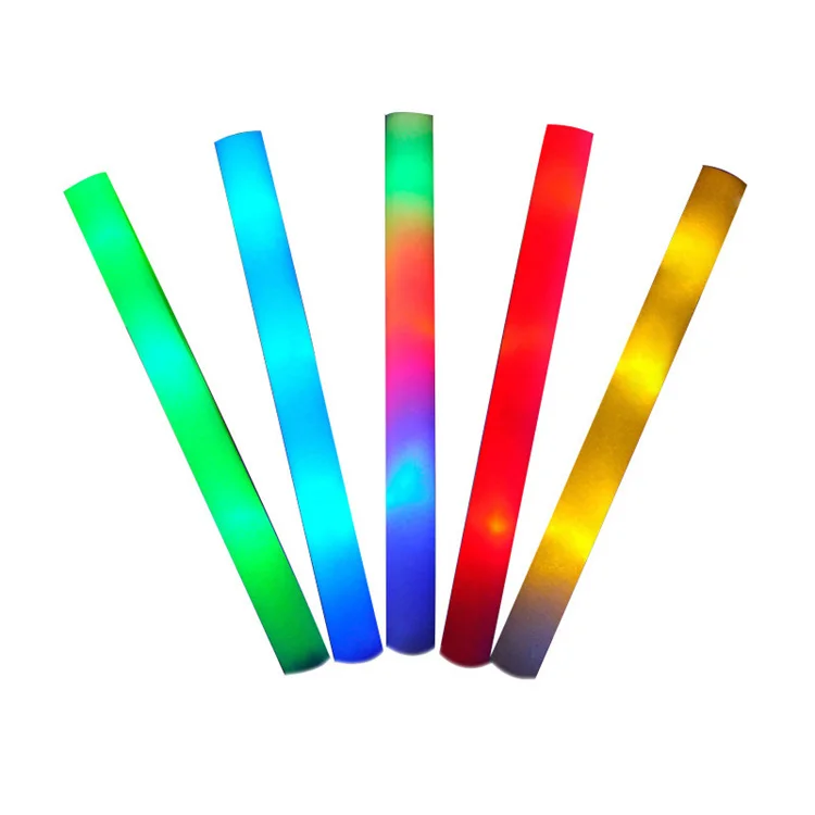 Custom LED Glow Foam Stick Cheap Led Baton Stick Foam Night Run Use Flashing Led Cheering Stick