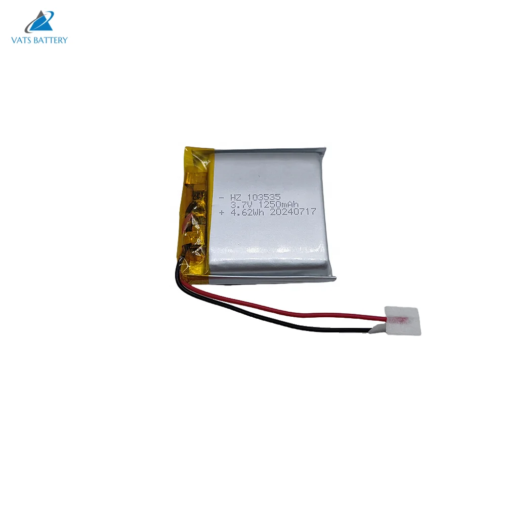 Warranty 103535 li-ion battery 3.7v 1250mah rechargeable lithium polymer battery for defibrillation alarm
