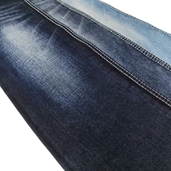 high quality stock lot 80% cotton TC spandex after washing Indigo Blue denim fabric for jeans