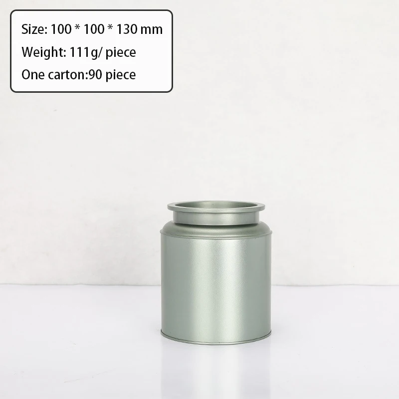 Оловянная металлическая Вертикальная упаковочная коробка для чая 250 г четыре цвета и два размера поддержка индивидуальных услуг