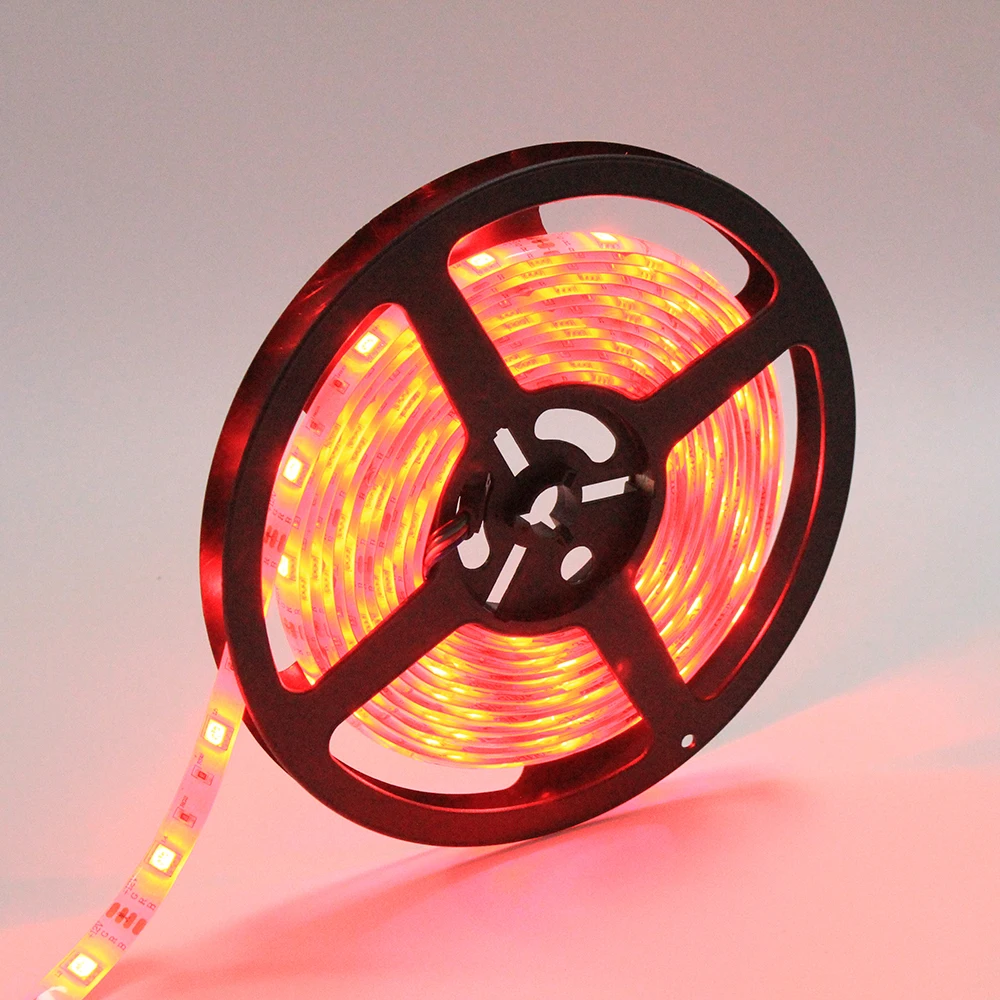 Dmx512 Strip Rgb Light 5M Waterproof Led 5054 5050 12V Flexible Tape 60 120Leds/M Brighter Than 5630 3528 Smd Fita Ribbon Lamp