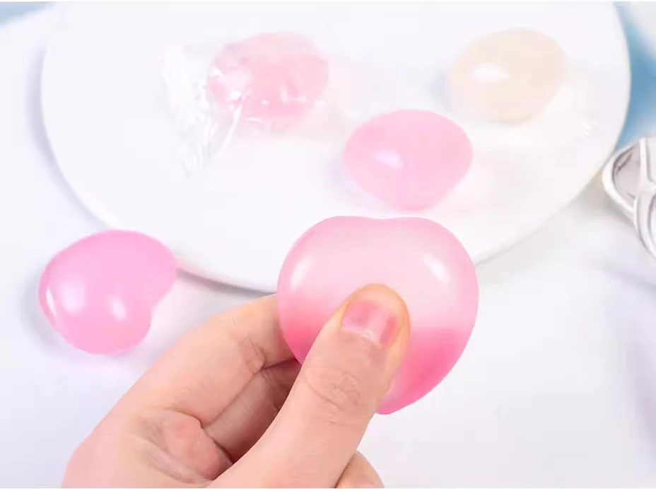 Syh539 Valentines Day Gift Glitter Heart Stress Balls Mini Stress Relief Toys Fidget Toys Adults Valentine Party Favors Gifts