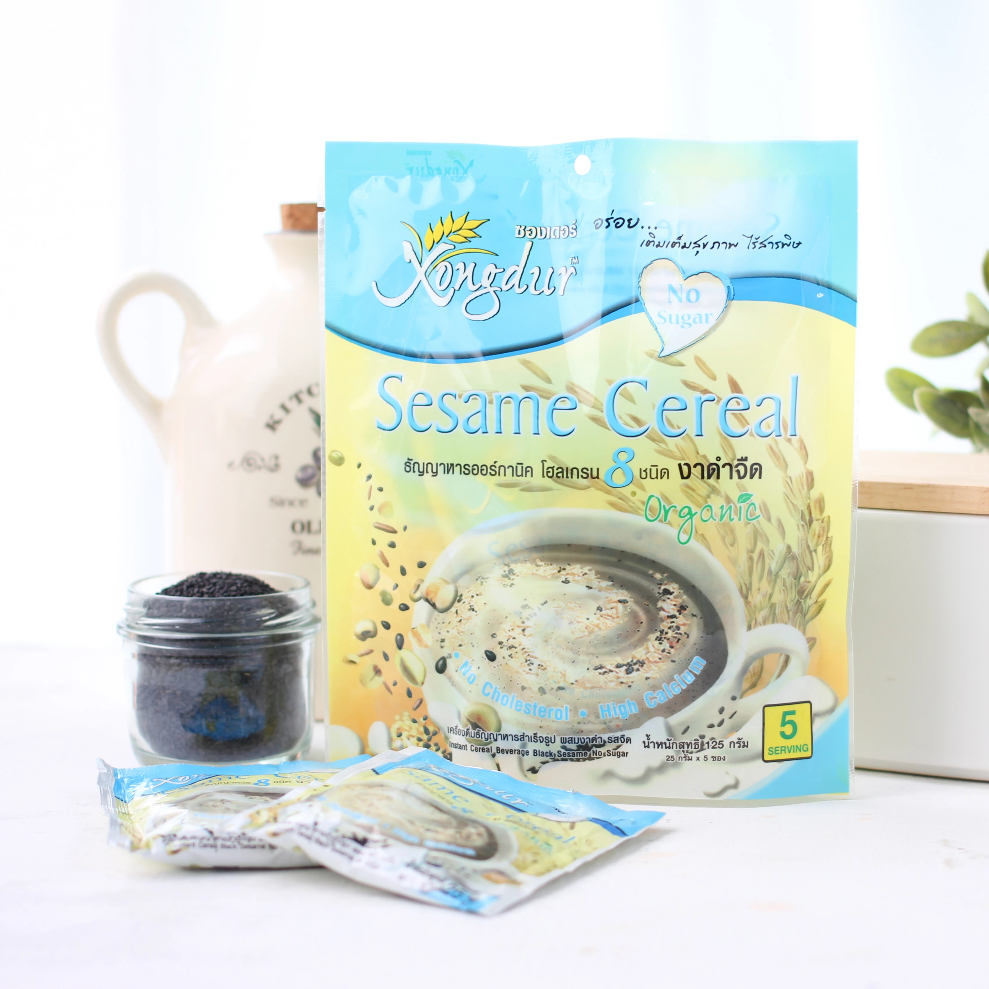 Instant  Sesame Cereal No Sugar Drink by Xongdur