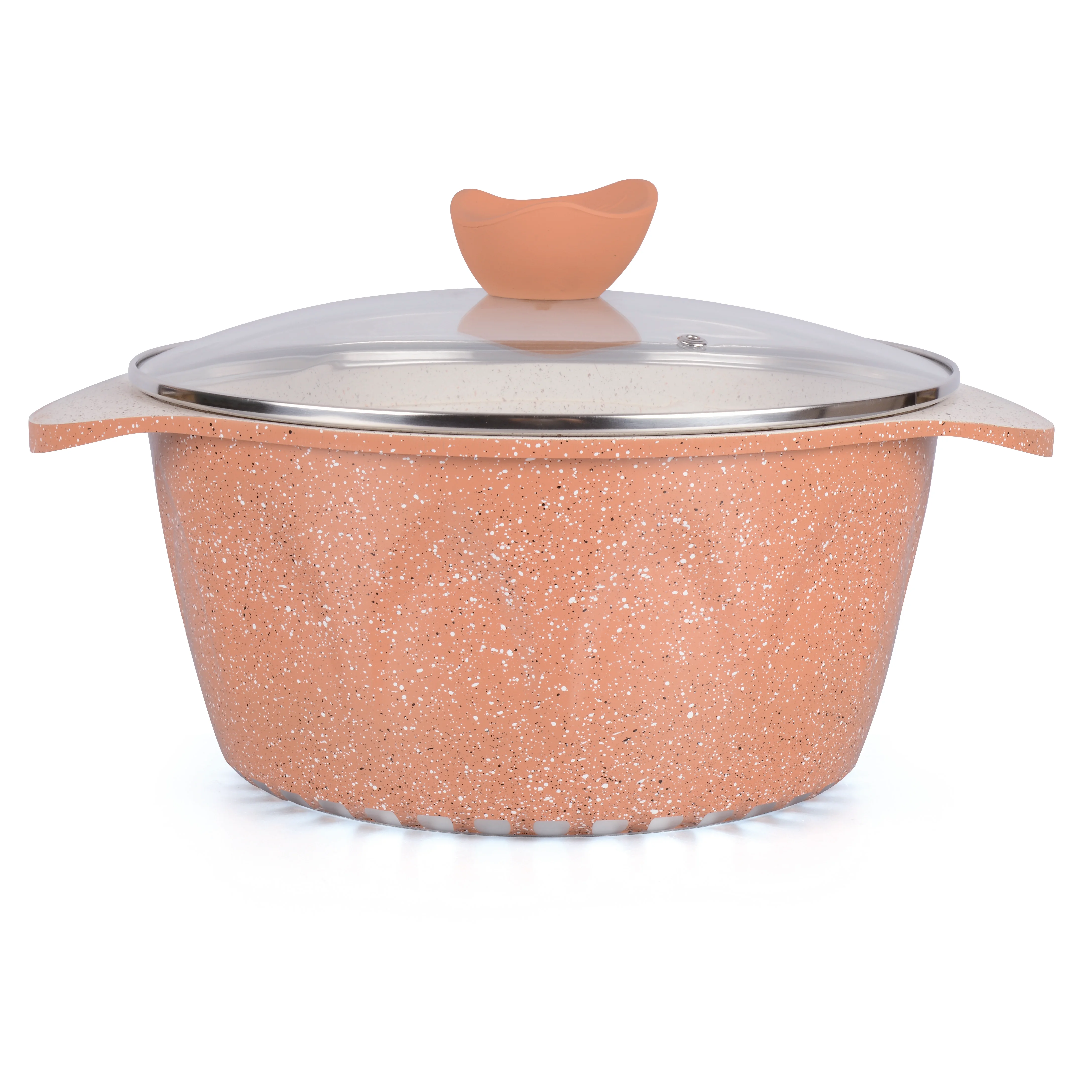 Popular Selling Die Casting Aluminum Kitchen Cookware with Marble Coating Non Stick Die-Cast Aluminum Pot Set for Cooking