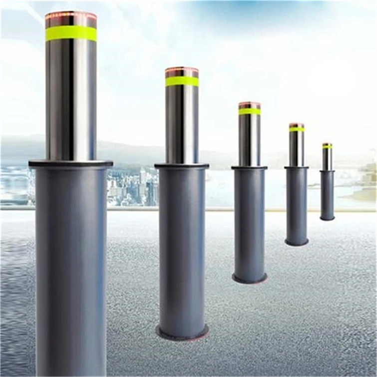 Retractable Stainless Steel Remote Control Parking Bollard Automatic Hydraulic Rising Bollard hydraulic automatic bollard