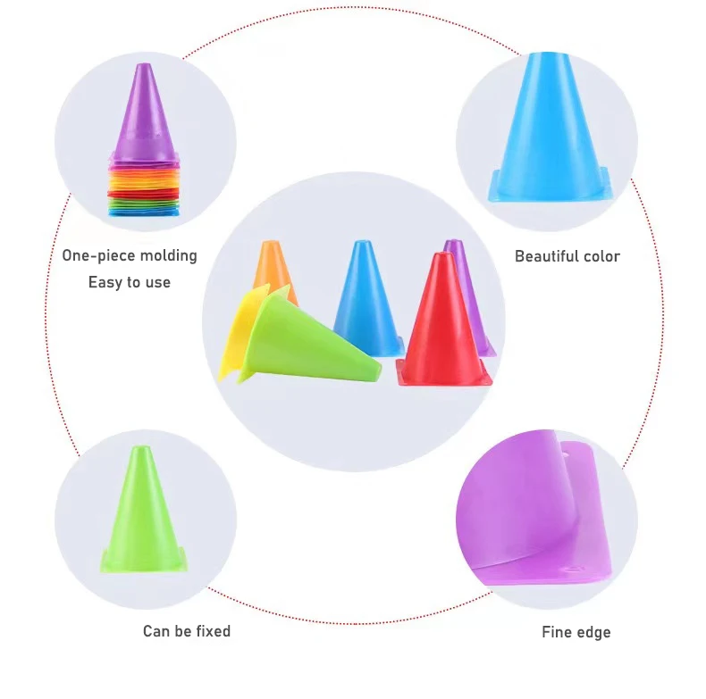 Direct Selling Soft Hard Moderate Durable Sports Training Outdoor Entertainment Football Training Soccer Cone