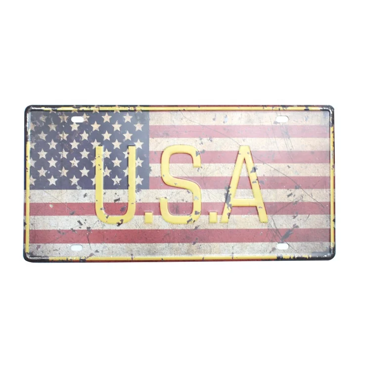 Customized newest route car license number plate blank car license number plate China hide car number plate for Parking