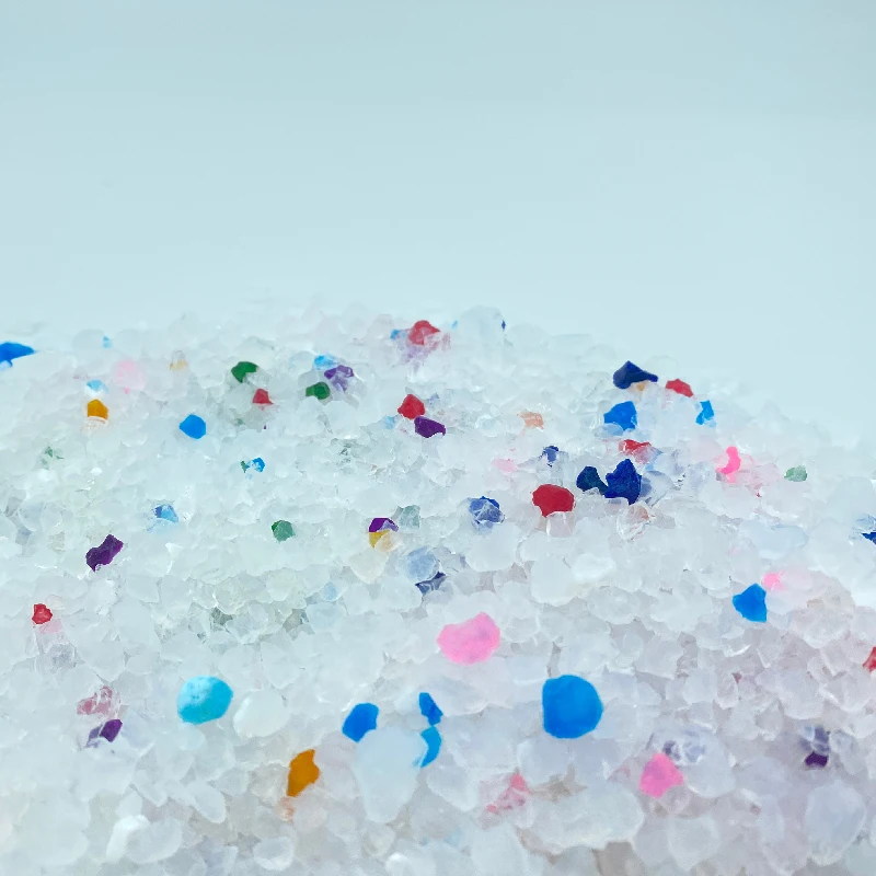 Support OEM ODM White + 3%color Silica Gel Sand Filler Clean Micro crystal Cat Litter