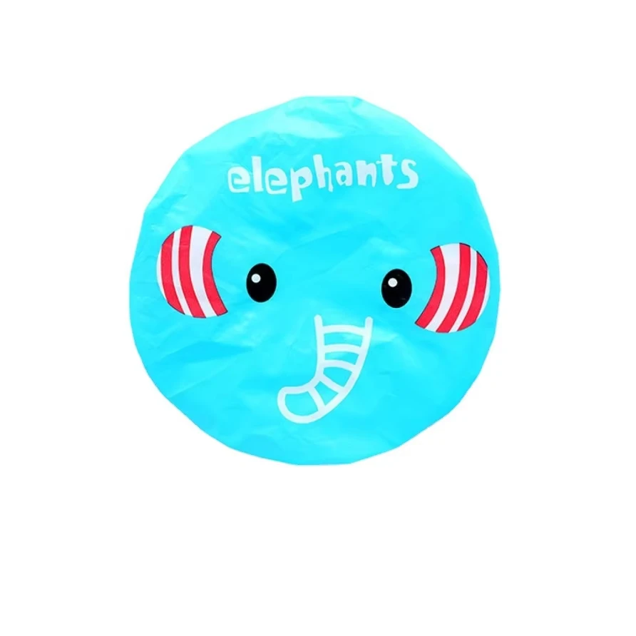 Hot Selling Cartoon Lovely Animal Waterproof Shower Cap Children Durable Shower Hat