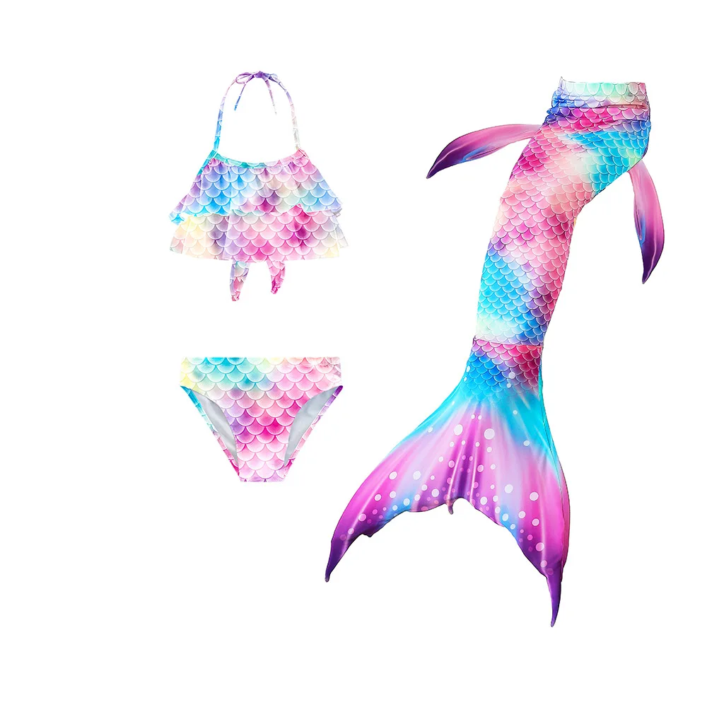 Princess mermaid tail swimwear Breathable quick dry children cheap mermaid tails for swimming