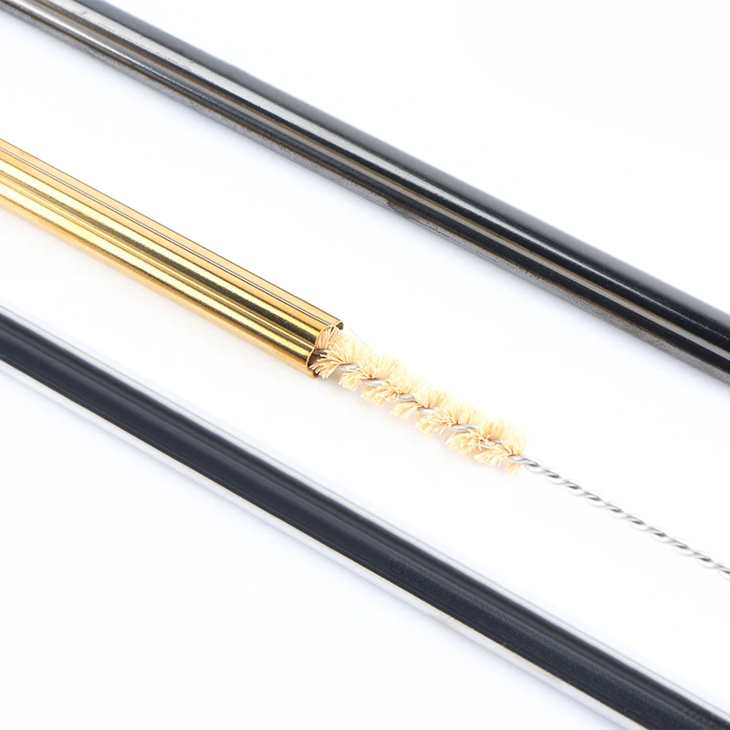 Hot Sale Reusable Metal Drinking Straws Stainless Steel 304 Heart Shape Straw Set With Cleaner Brush Custom Logo