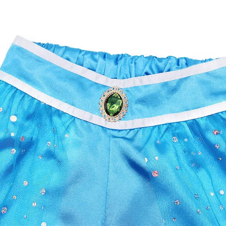 Big Girls Clothing Aladdin Lamp Kids Girl Jasmine Princess Dress Cosplay Costume  Costumes Hot Costume 3pcs