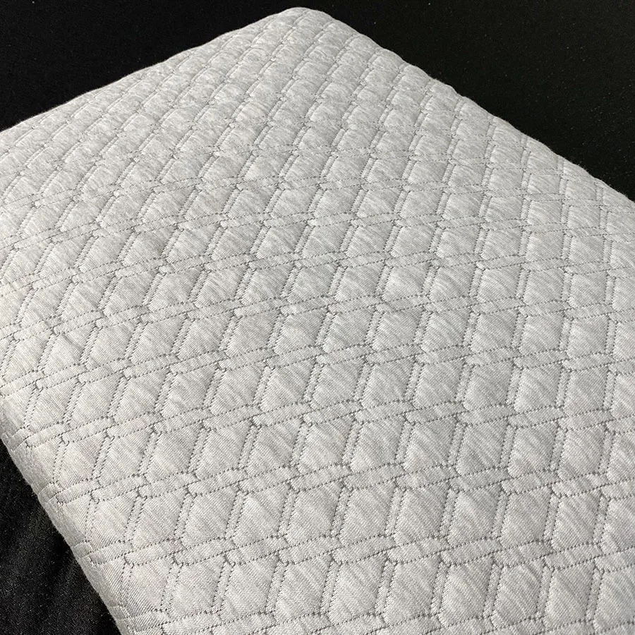 2022 New Style Knitted Mattress Ticking Fabric With Hemp Grey For Home Textile