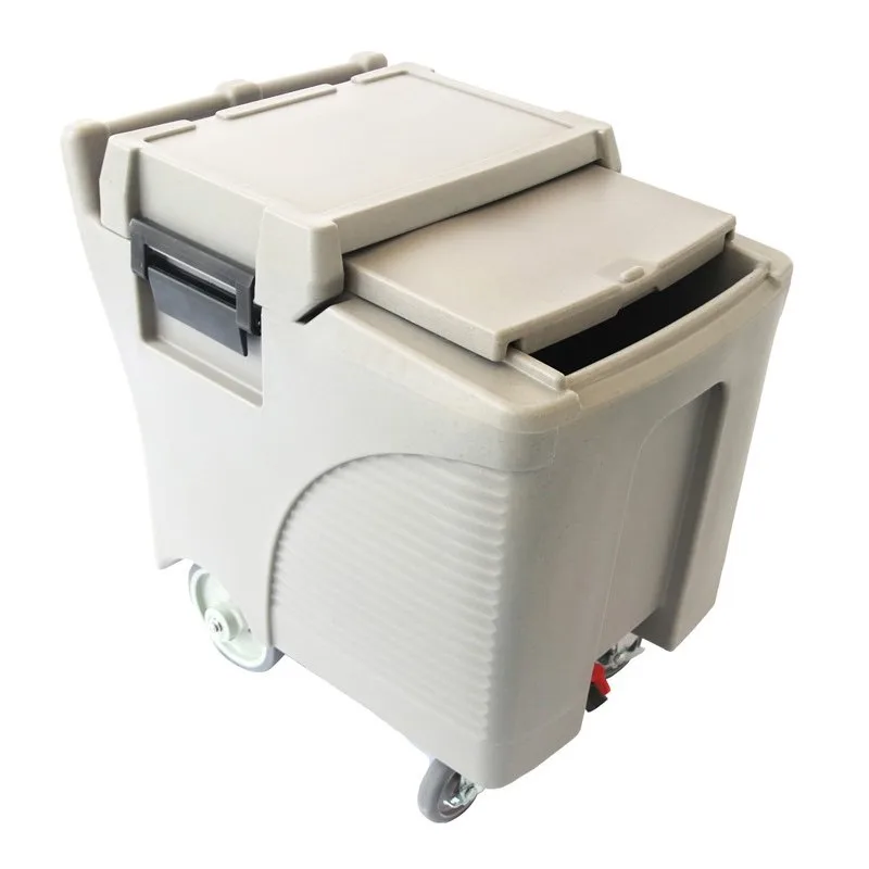 Пластиковый контейнер для хранения льда с колесиками 125 литра