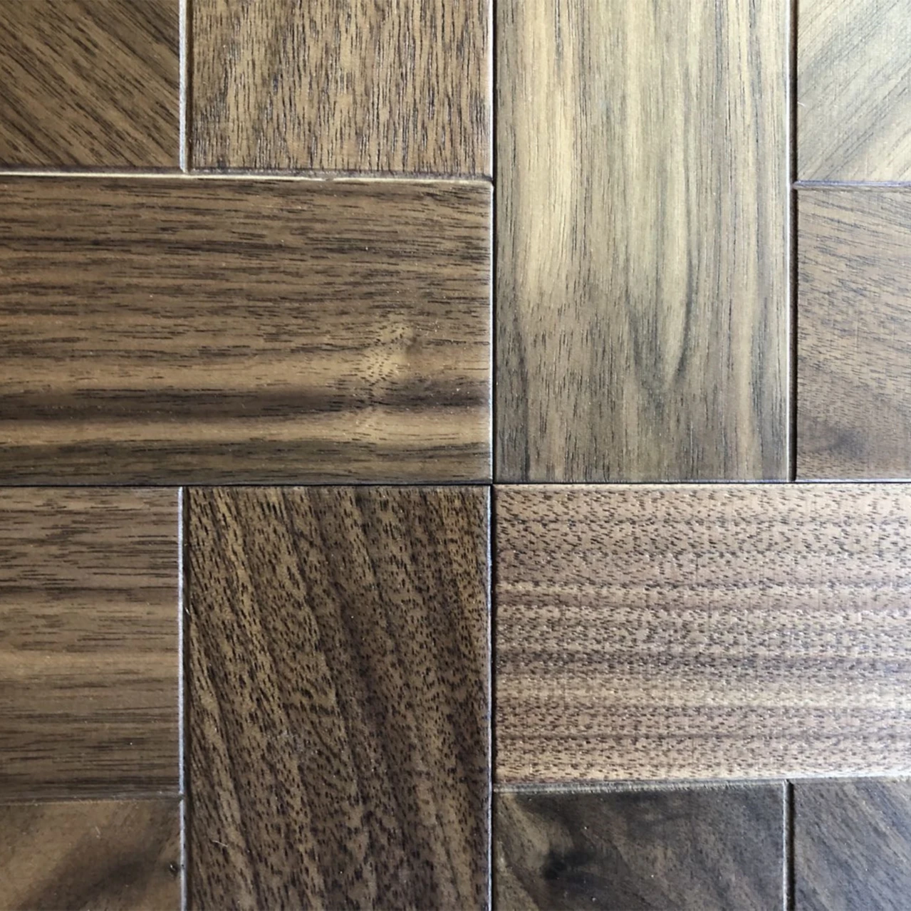 Walnut versailles parquet engineered wood flooring