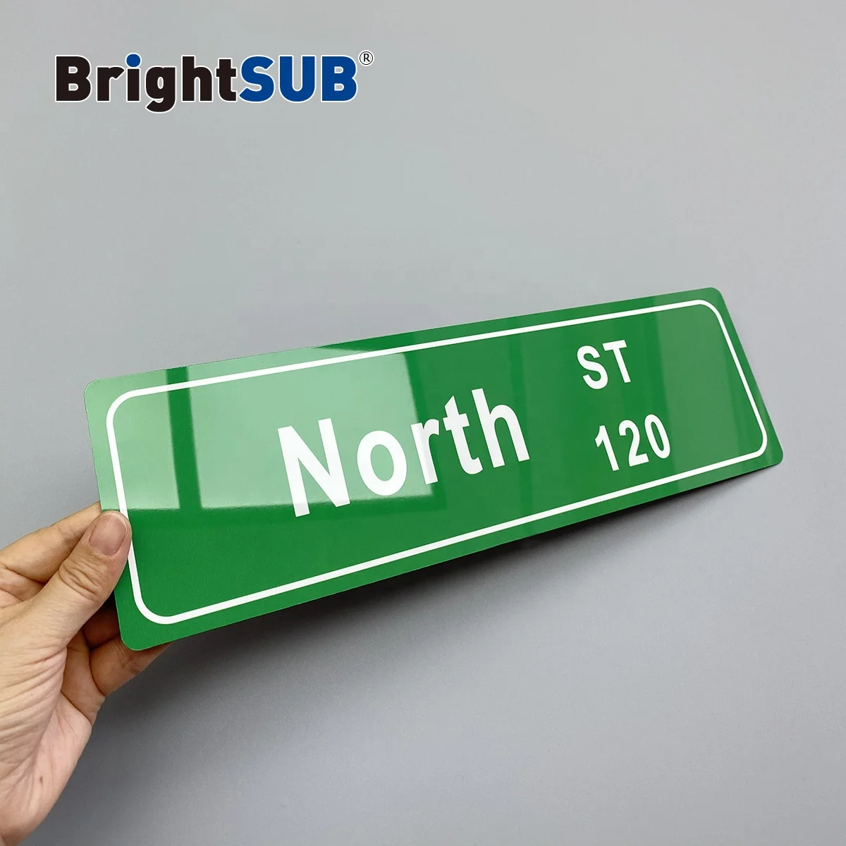 LS-CS001 Sublimation Aluminum Street signs gloss white Sublimation metal road signs photo printing blanks coated metal sheets