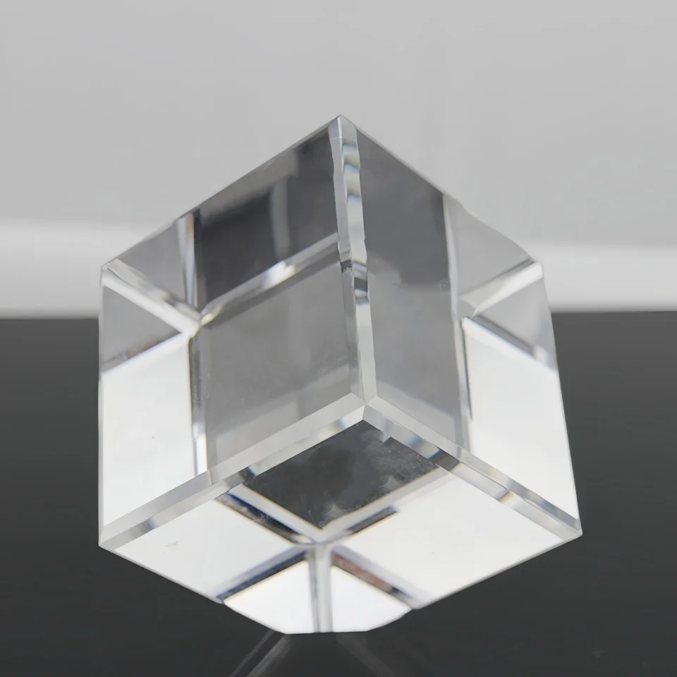 new products K9 glass cube/block gift 3d laser crystal with led light base
