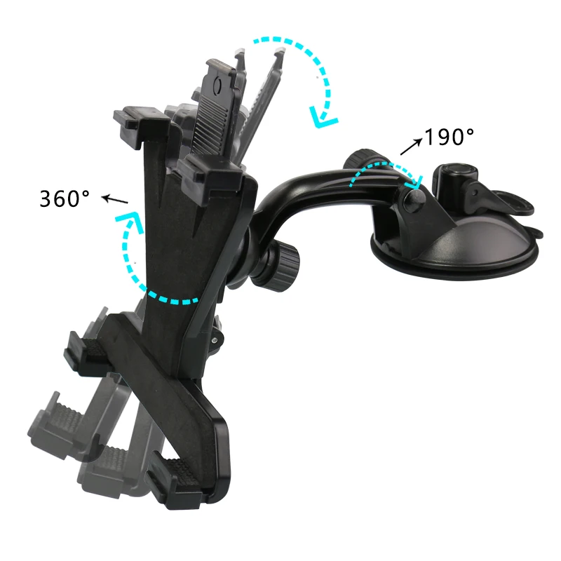 
Car Tablet Holder Tablet Dash Mount for iPad Stand Holder Car Windshield Dashboard Universal Tablet Car Mount with Suction Cup 