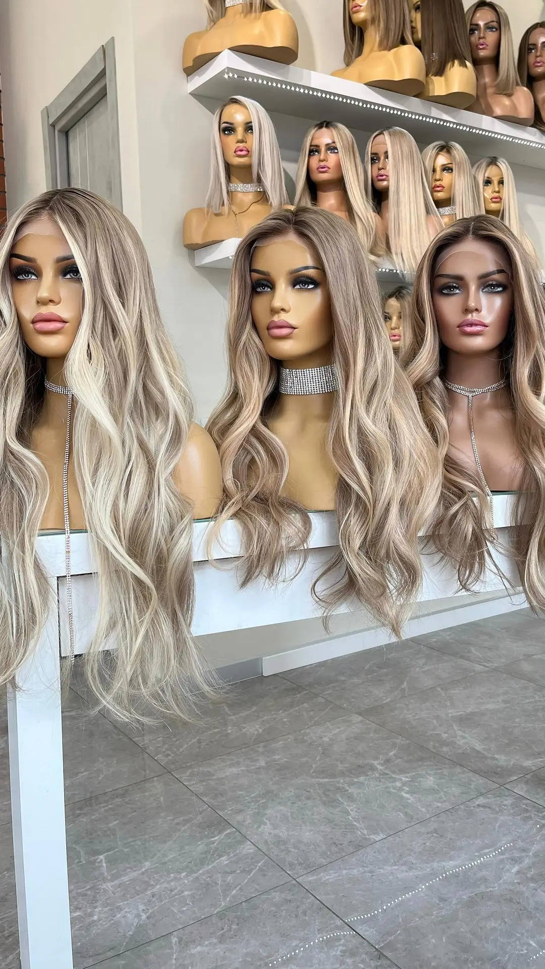 Kingdom Wholesale Price 100% Remy European Human Hair Jewish Kosher Wig Pale Platinum Balayage Color Lace Front Wigs For Women