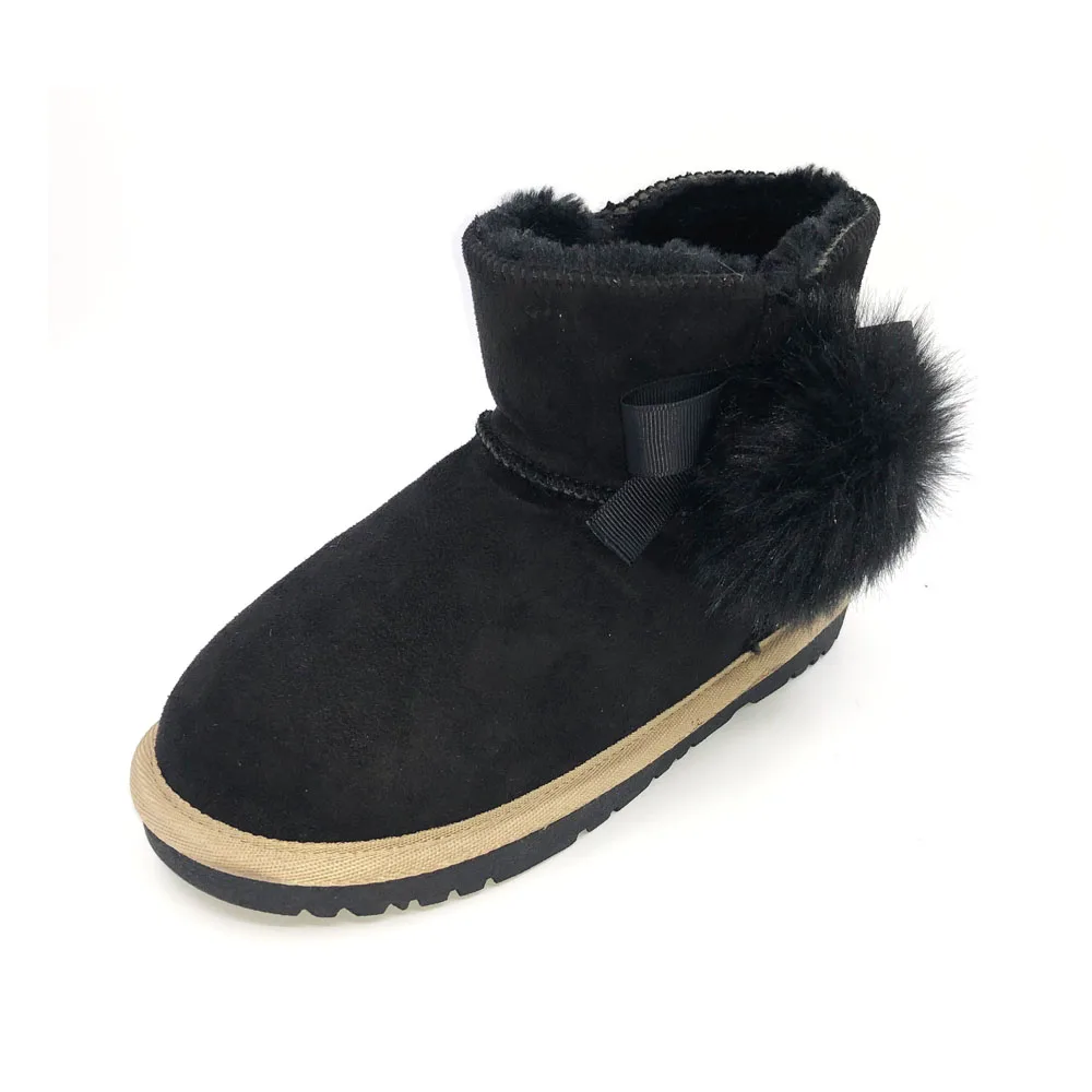 Оптовая продажа, высококачественные теплые детские зимние сапоги с плюшевой подкладкой, модные женские зимние сапоги на меху для мальчиков и девочек