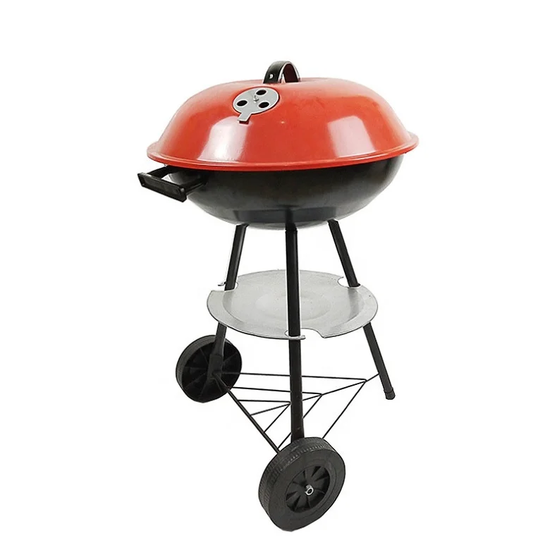 17 Inch Outdoor Charcoal Grill With Lid And Tray