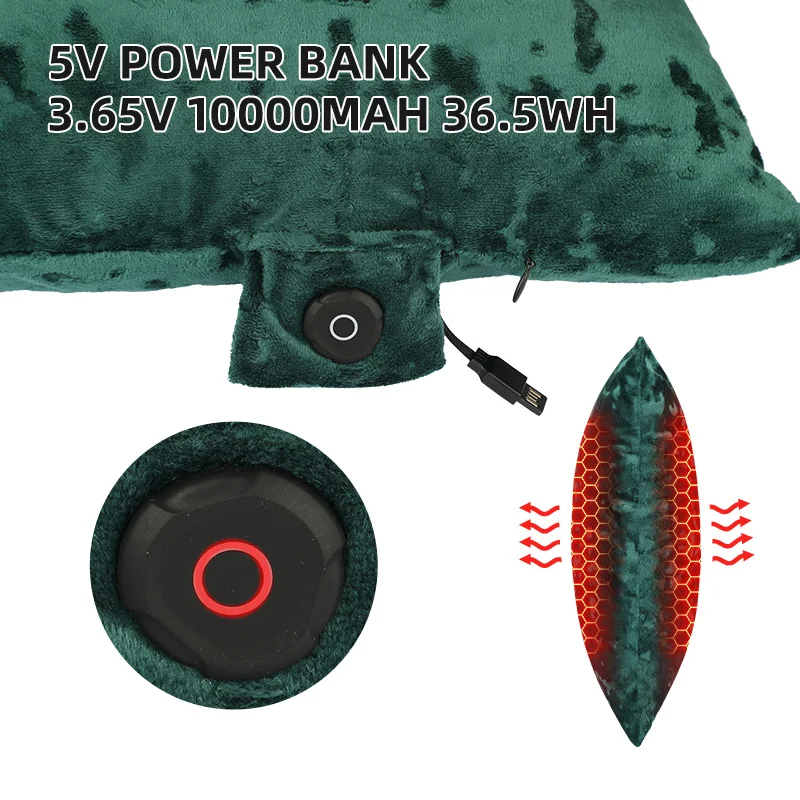 Savior 3 Temperature Settings Comfortable Soft Thickened Portable Heated Stadium Seat Cushion Pillow  for Indoor Outdoor Sports