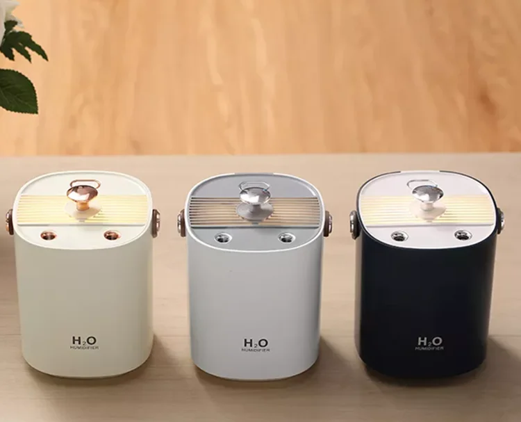 China Factory Fashion Design Rechargeable Double Nozzle Aroma Diffuser Large Fog 1.2L Big Volume Office Bedroom Air Humidifier