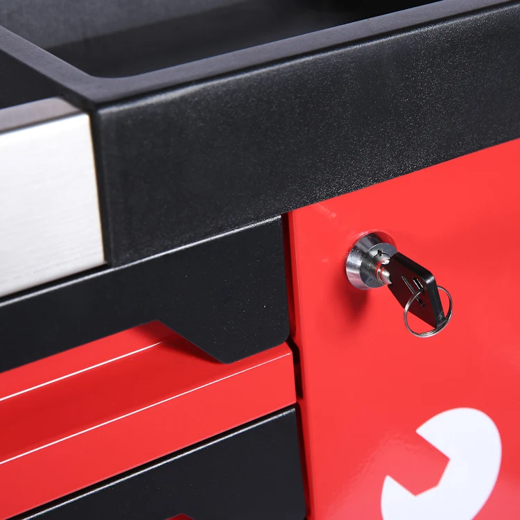 2021 Best Sell 7 drawers tool trolley with drawers and door for Europe Market Kraftwelle