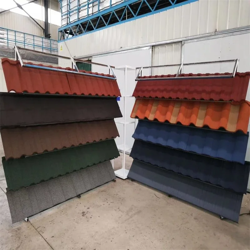 Harvey Stone Coated Metal Roof Tile Production Line 5 Wave Tile Roman Africa Roof Tile Pictures