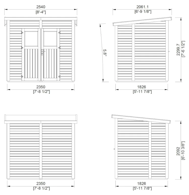 Outdoor Storage Shed Easy Assemble Garden Tool Wooden Storage Box Storage Cabinet