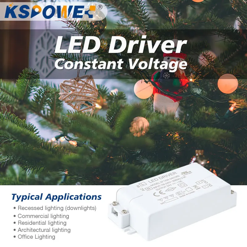 constant voltage led driver universal safe connection small plastic shell 24V 1.25A dc high efficiency lighting transformer 30W