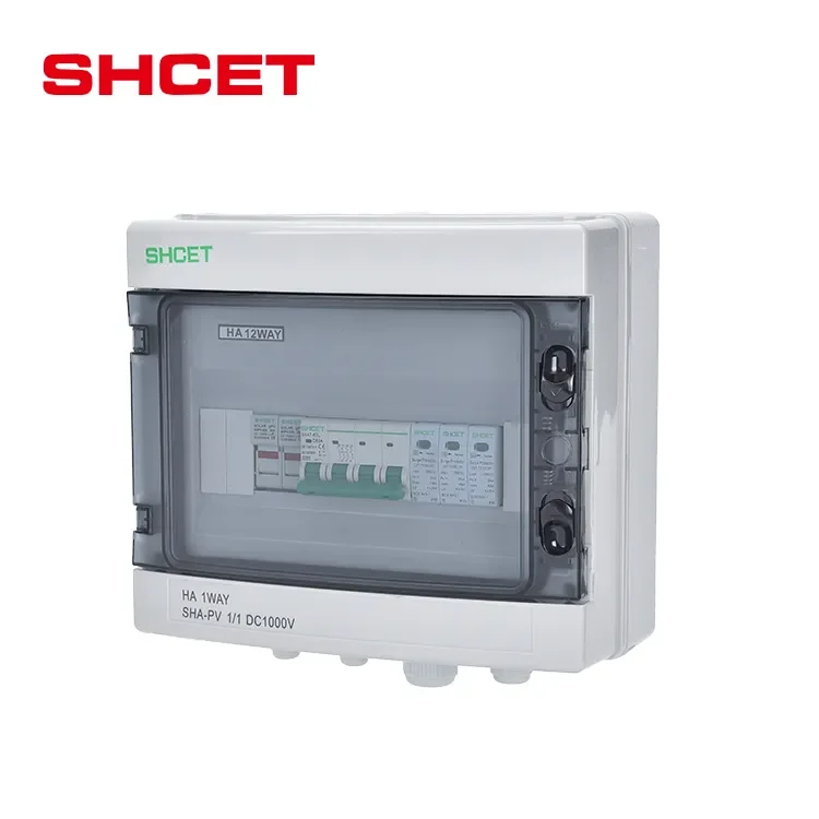 2 in 1 out HA solar comniner box DC1000V inside fuse mcb spd from SHCET