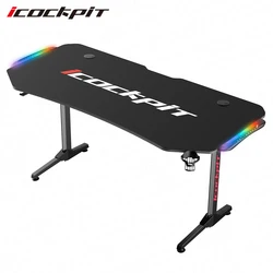 Современный игровой компьютерный стол 2020 Настольный ПК с RGB-подсветкой для