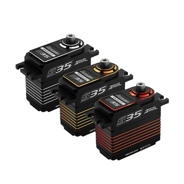 Мощность HD Storm S35 35 кг 0 07 сек 8 4 В цельнометаллический бесщеточный цифровой сервопривод для Радиоуправляемый автомобиль